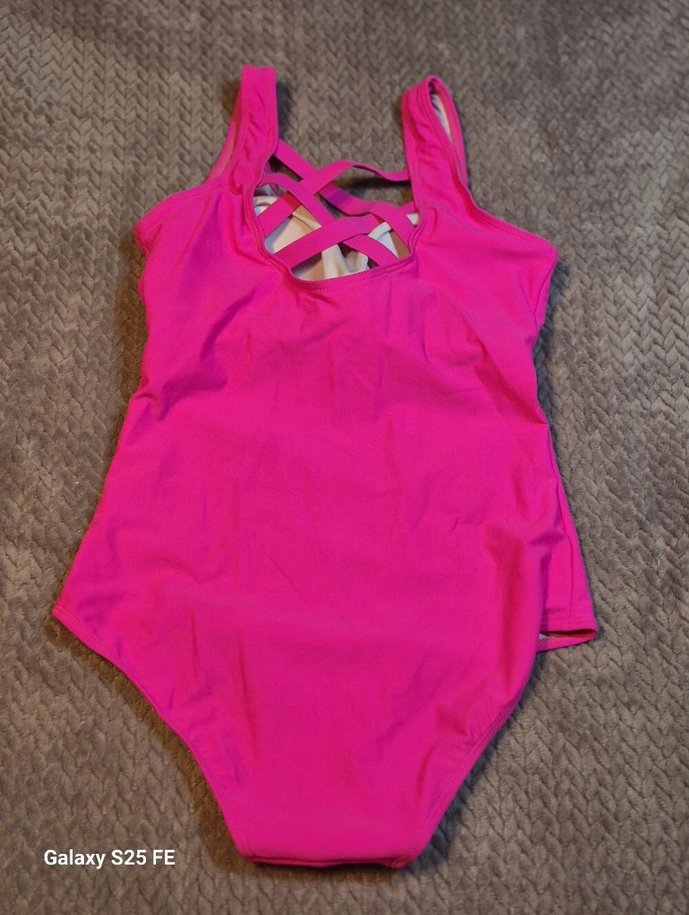 American Trends Women's Criss Cross Back One-piece Swimsuit, Medium, Like New - Picture 2 of 7